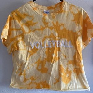 Tie dye volleyball t shirt